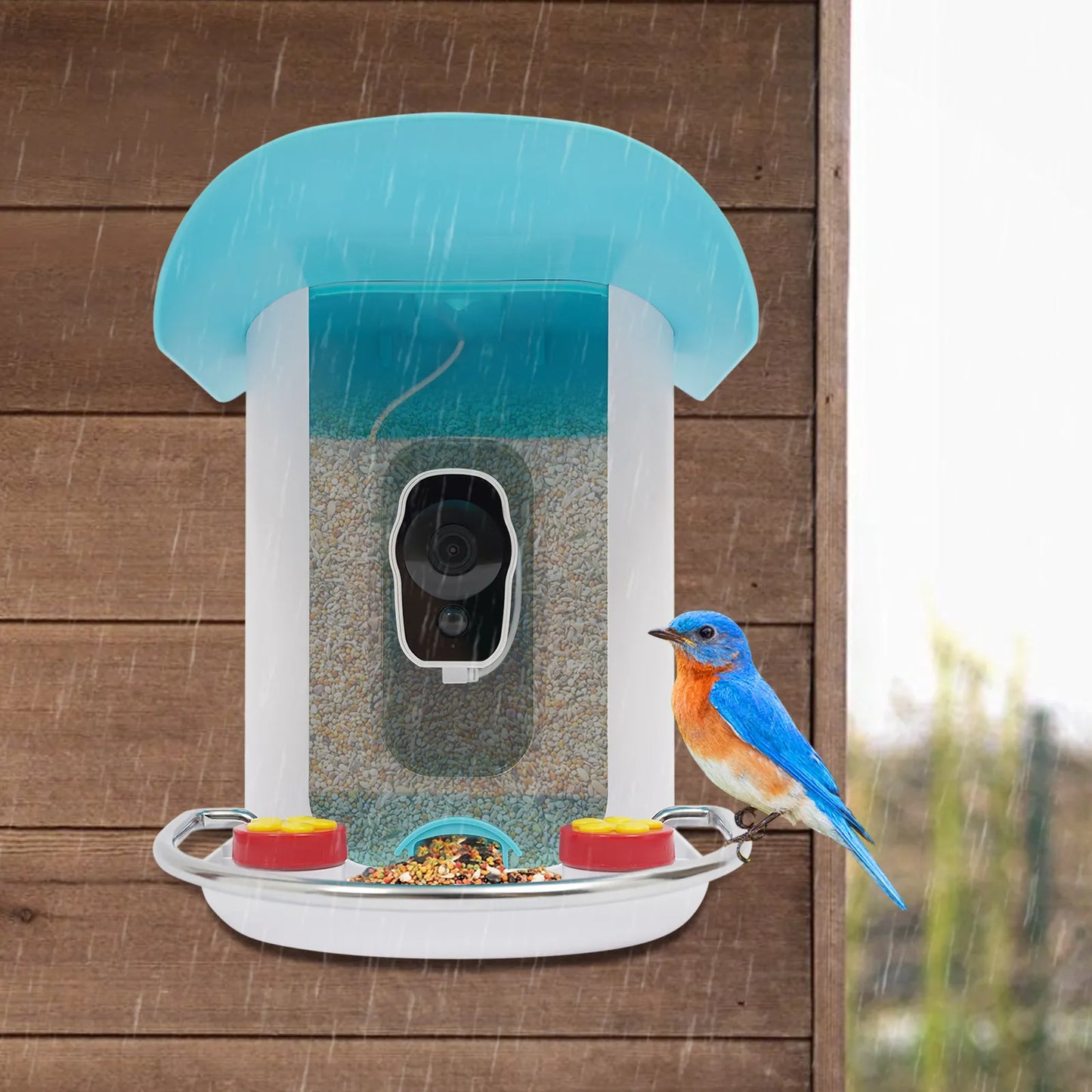 Smart Bird Feeder with Camera ABS Bird House for Outside