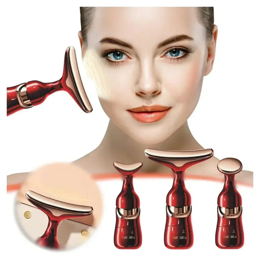 3 In 1 Face Massager Neck Facial Eye Massage Introducer Microcurrent Skin Rejuvenation Anti Aging Beauty Device BEAUTY TOOLS