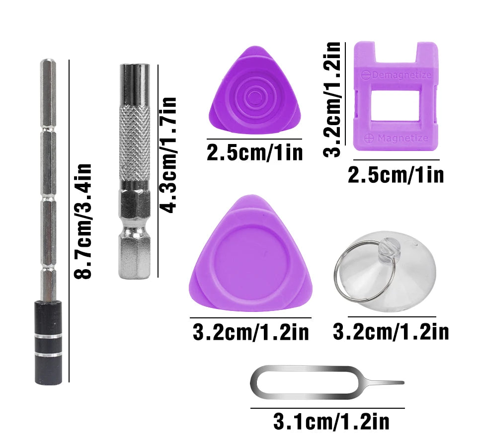 115 in 1 Precision Screwdriver Set Magnetic Repair Tools Kit for Computer Laptop Phone MacBook Household Repairs