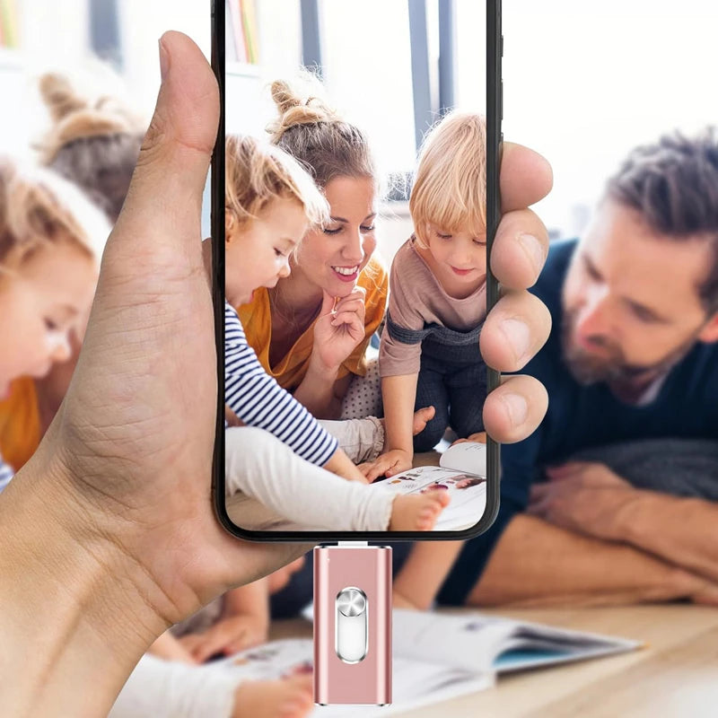 USB 3.0 Flash Drive Sticks External Storage Pen Drive Phone For iPhone Android PC