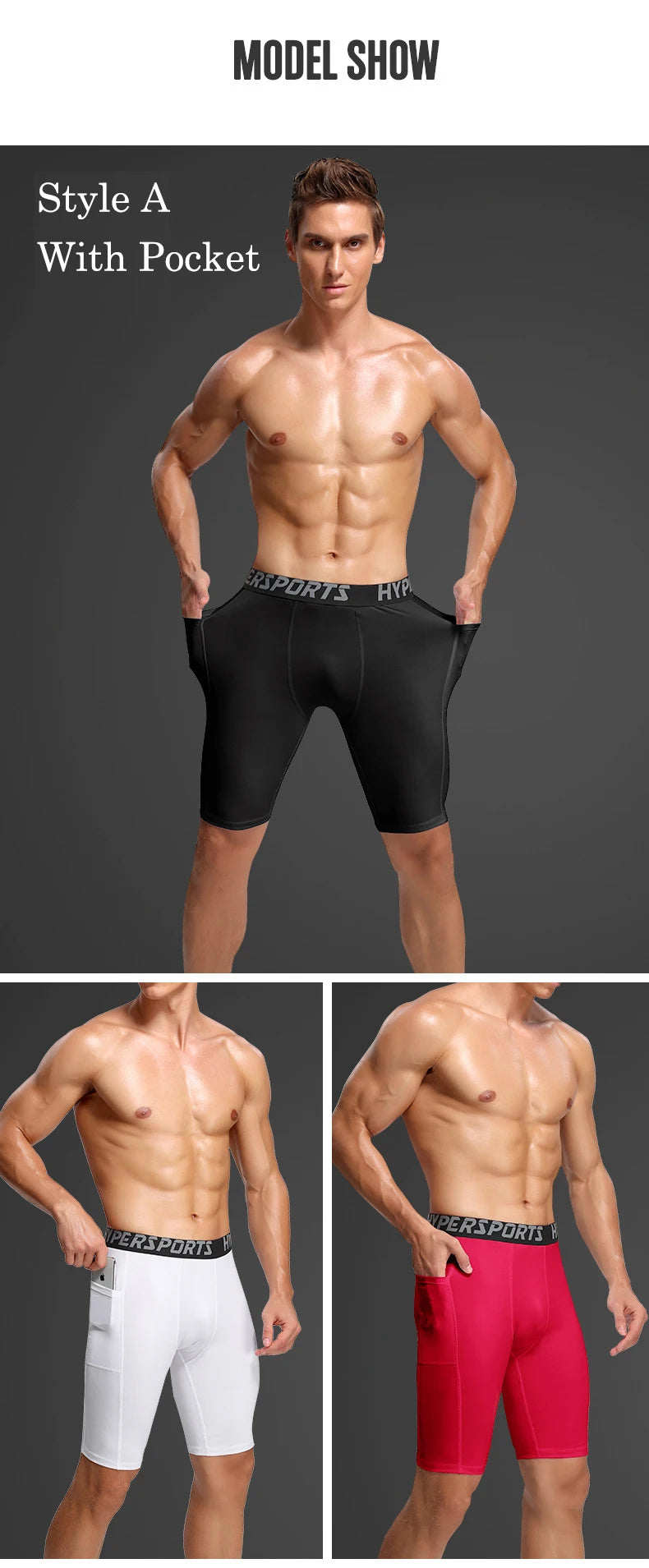 shorts for men's Compression Shorts Men Summer Sportswear Training Tights Gym Fitness Leggings Short Pants Sport Bottoms Running Shorts Men