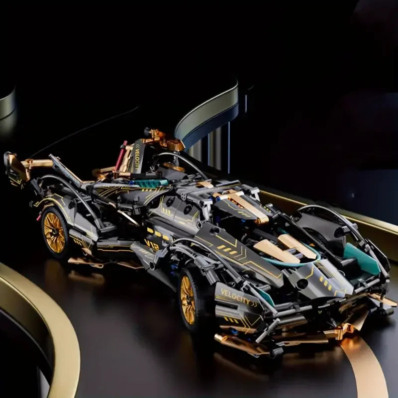 Green Racing Building Block Toys