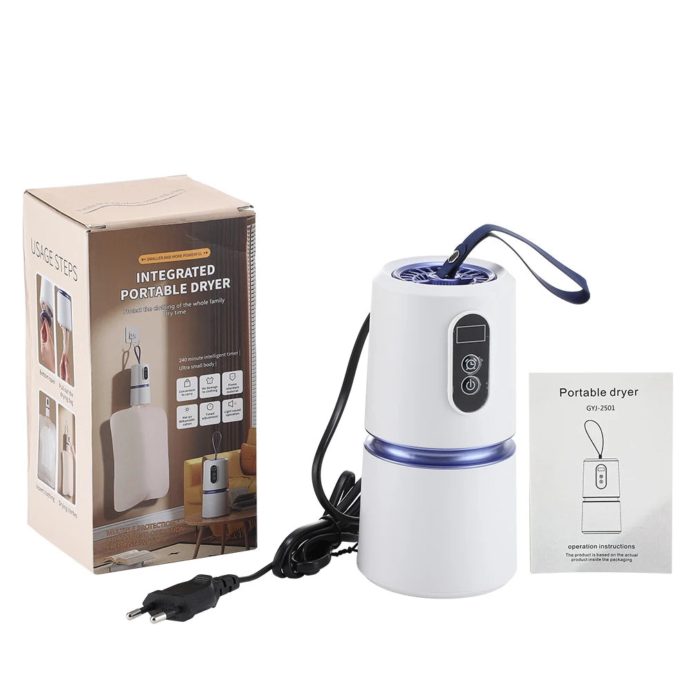 Portable Clothing Dryer Hanging Electric Drying Dryer with Timing Function Travel Home Business Laundry Dryer Clothes Heater