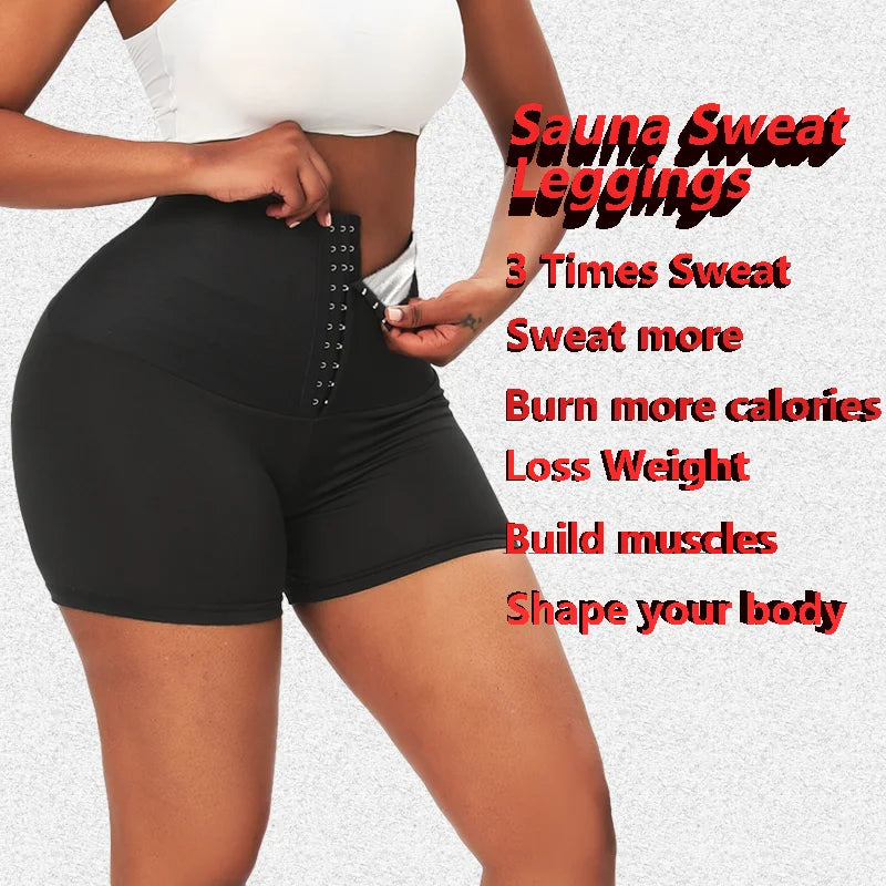 Shapewear for Women Sweat Sauna Pants Body Shaper Weight Loss Slimming Shorts Shapewear Women Waist Trainer Hot Thermo Sweat Pants Fitness