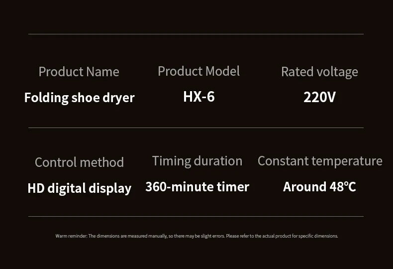 Six-Arm Foldable Shoe Dryer