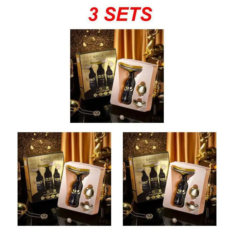 Home Beauty Instrument One-instrument Three-body Massage Instruments for Lifting And Tightening Facial Skin Fade Lines Lady Gift