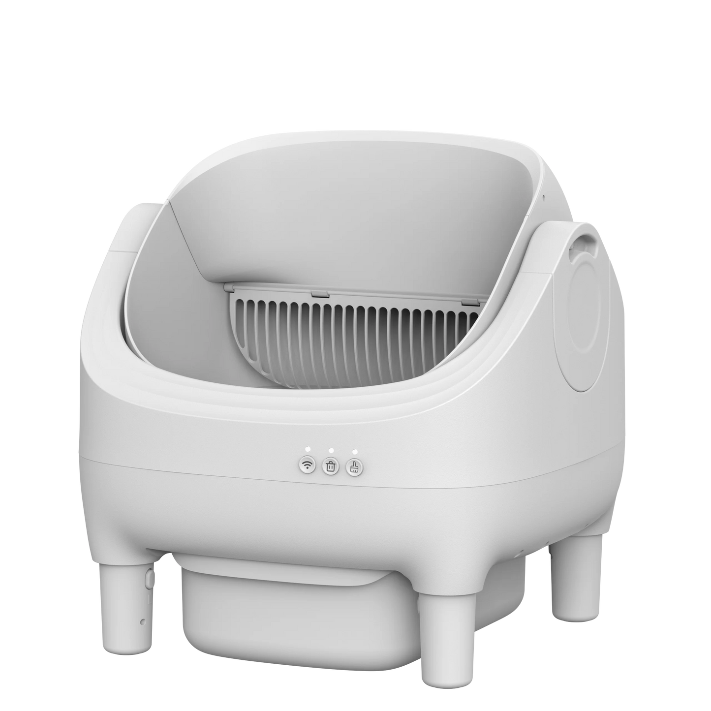 OKKPETS New Design Automatic Cat Litter Box APP Control Dual Safety Sensors Self Cleaning Litter Box with Open-Top Design