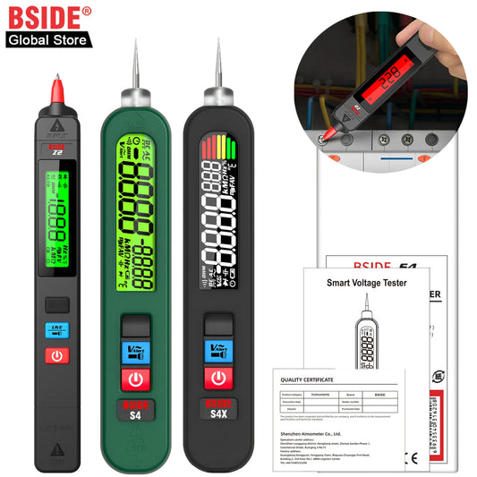 BSIDE Voltage Tester Pen 12V-300V Non-Contact Detection Leakage Live Wire Breakpoint Finder Portable Household Voltage Meter USB