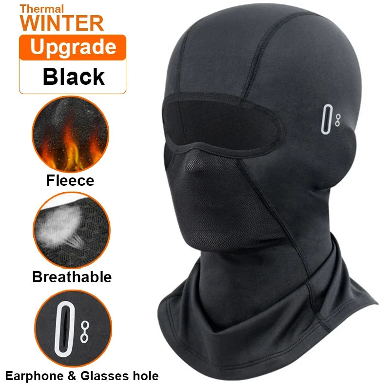 Thermal Winter Balaclava Cycling Full Face Mask Warm Outdoor Sports Motorcycle Ski Fishing Hunting Mask Fleece Scarf Cap Bandana