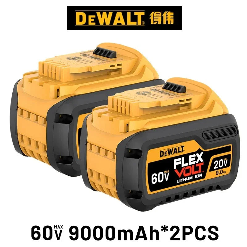 DeWALT Original Battery 20V/60V 6Ah 9Ah MAX FlexVolt for DCB606 DCB205 DCB206 DCB209 DCB182 Power Tool with Charger