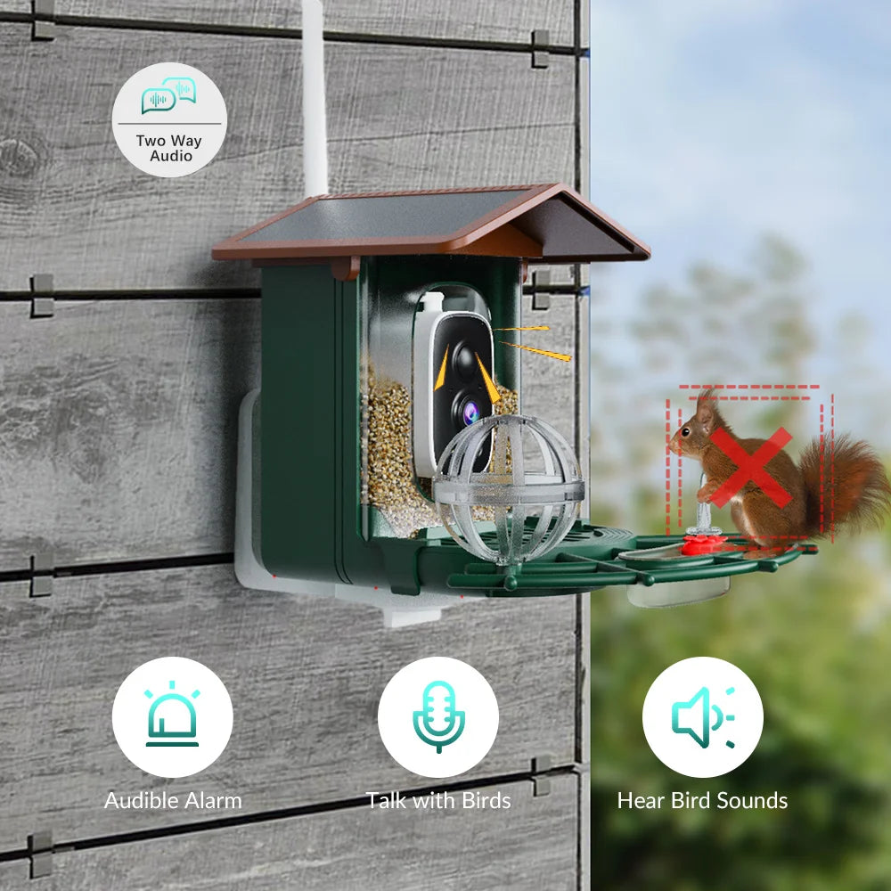 Bird Feeder Camera 4MP 2K HD Bird Video Capture