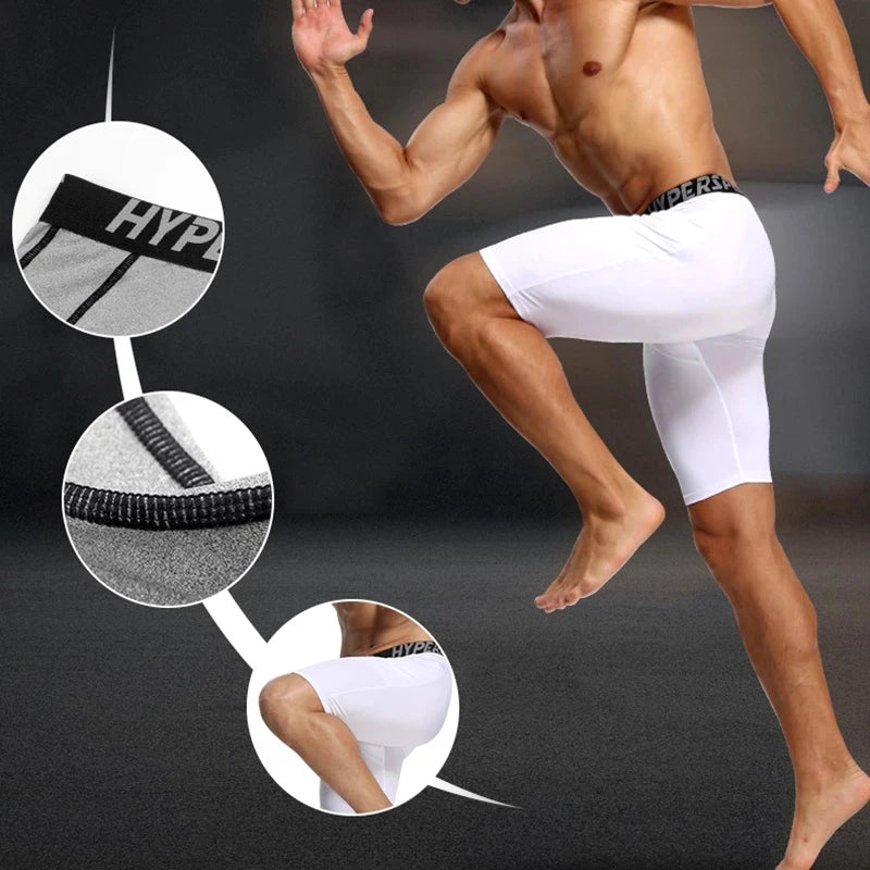 shorts for men's Compression Shorts Men Summer Sportswear Training Tights Gym Fitness Leggings Short Pants Sport Bottoms Running Shorts Men