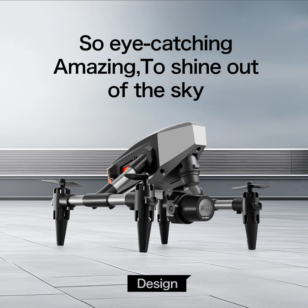 XD1 8K HD dual camera aerial camera, alloy anti-drop mini drone 2.4GWiFi drone foldable four-axis aerial camera