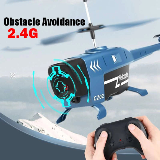2.4G Rc Helicopters 3.5CH Remote Control Airplane with Lights Obstacle Avoidance  Drone Radio Controlled Plane Toys for Boy Gift