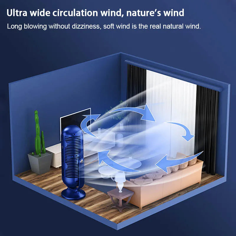 Portable Home Air Conditioning Fan 5-Speed 720° Swivel Outdoor Camping Air Cooler