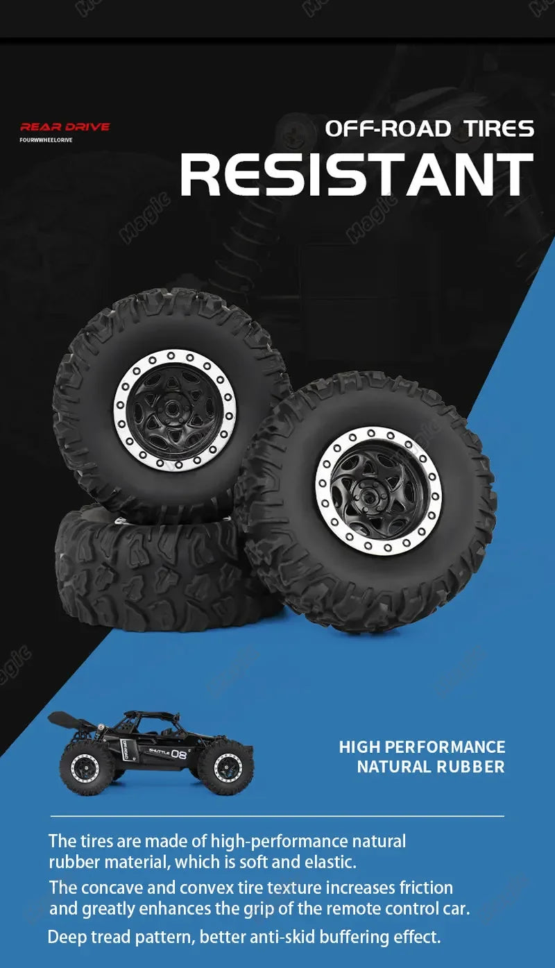 New 1:16 RC Car Remote Control Cars 2.4G Buggy Truck Drift Racing Climbing Off Road Vehicle Outdoor Toy Boy Kids Childrens Gifts