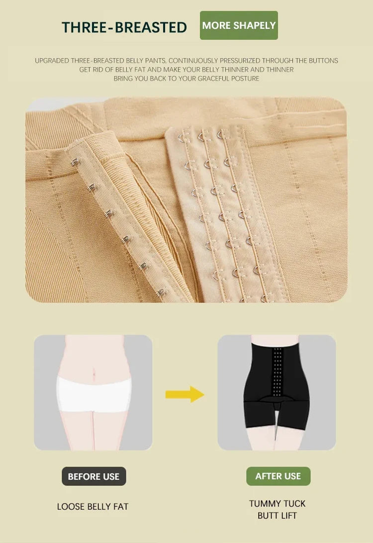 Shapewear for Women New Women Firm Tummy Control with Hook High Waist Trainer Body Shaper Butt Lifter Shapewear Panties Female Slimming Fajas Shorts