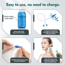 Ear Wax Removal Tool Manual Ear Irrigation Flushing Kit Ear Cleaner