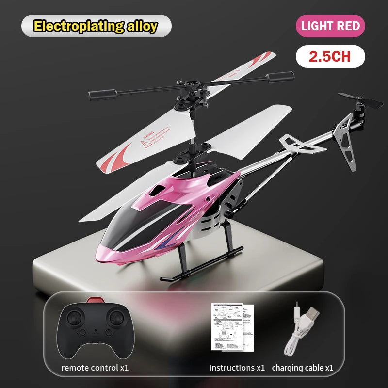 2.5/3.5Ch Rc Helicopter Plane 2.4G Remote Control Aircraft Fall-Proof Cool Lights Drone Airplane Model Children Birthday Gifts