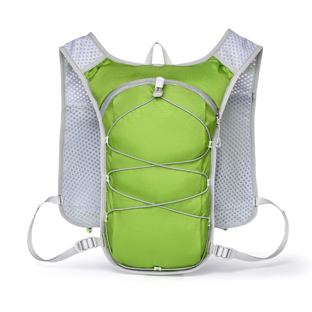Breathable Running Hydration Vest Waterproof Ultra-light Running Hydration Bag Nylon Material Adjustable Water Backpack