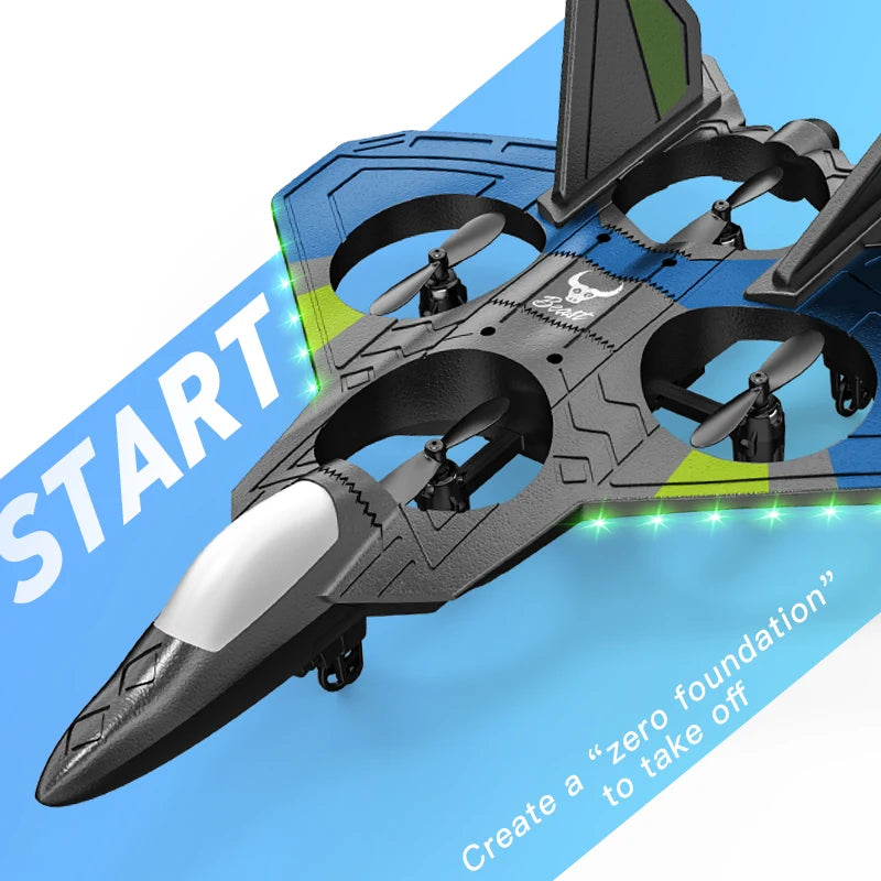 RC Aircraft Fighter 2.4G 4CH 6-Axis Gyroscope Automatic Balance 360° Rollover EPP RTF Electric RC Glider Airplane Toys For Kids