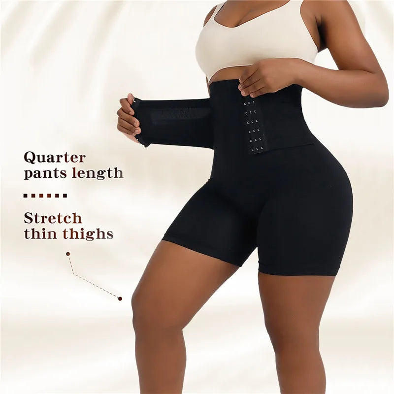 Shapewear for Women New Women Firm Tummy Control with Hook High Waist Trainer Body Shaper Butt Lifter Shapewear Panties Female Slimming Fajas Shorts