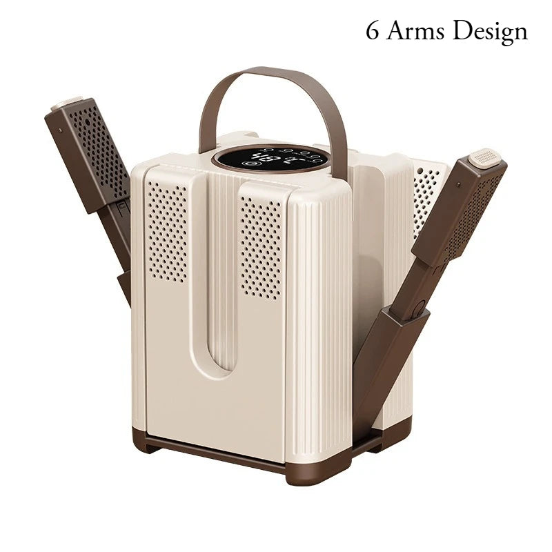 Six-Arm Foldable Shoe Dryer