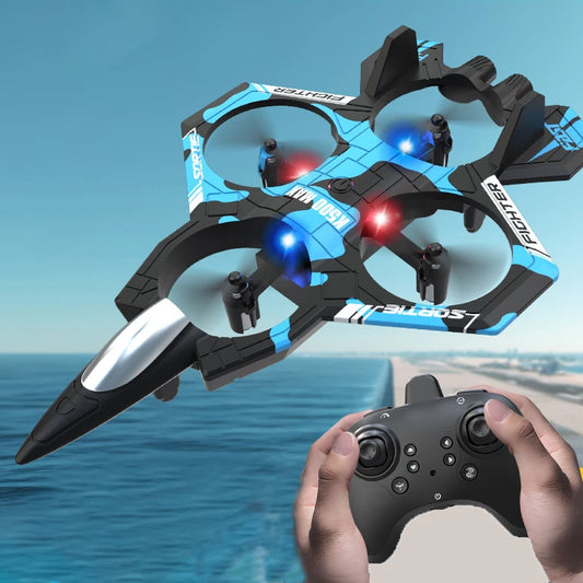 RC Plane Toy Glider Flying Helicopter 2.4G Stunt Remote Control Foam Fighter Airplane Outdoor Toys For Children Adult Gifts