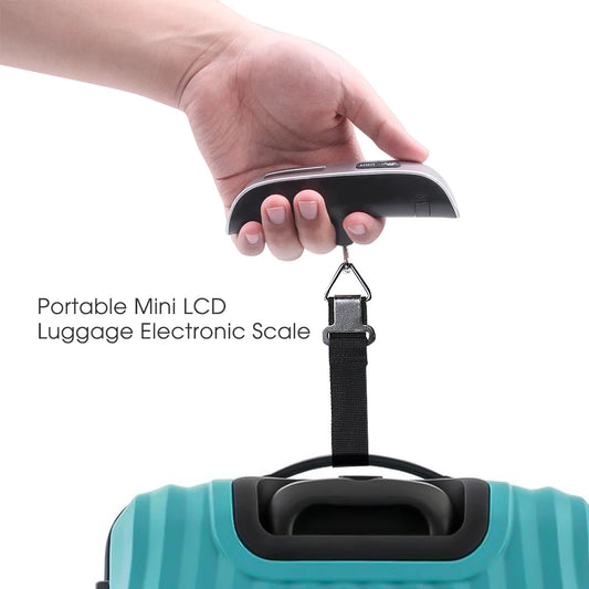 Lcd Digital Scale 50Kgx10G Electronic Luggage Hanging Weight Scale Portabal Handheld Travel Suitcase Baggage Weight Scale