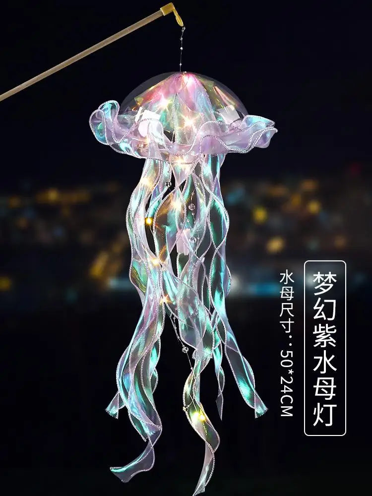 Jellyfish Lamp, Portable Flower Lamp, Girl Room Atmosphere Decoration Lamp, Bedroom Night Lamp, Home Decoration, Birthday Gift