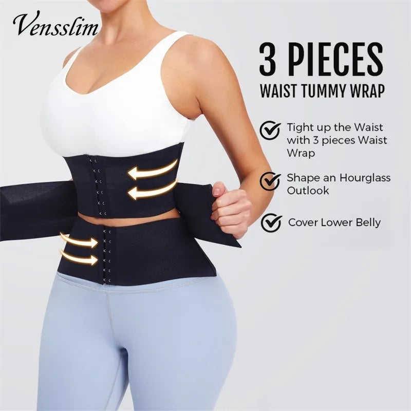 Shapewear for Women Vens slim Body Shaper Waist Trainer Belt Women Weight Loss Reduce Tummy Trimmer Corset Adjustable Workout Girdle Shapewear