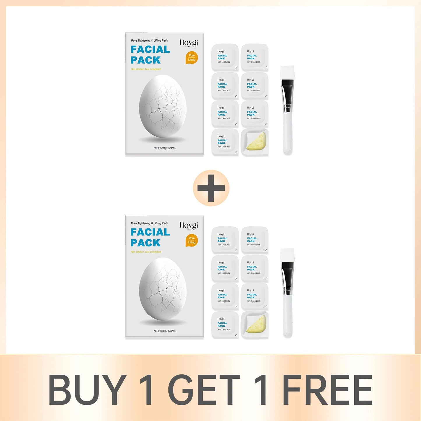 Centella Asiatica Pore Tightening Mask Blackhead Remover Shrink Pore Apply Facial Mask Repair Lifting Face Care 8PCS