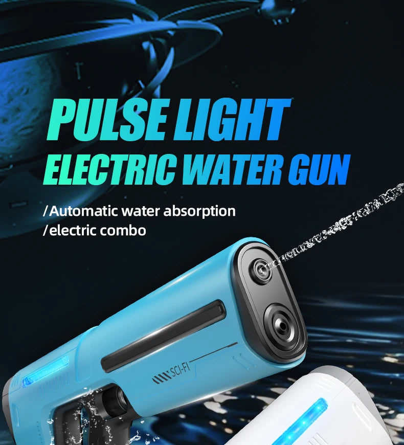 Electric Water Guns For Adults Powerful Squirt Automatic Water Suction Water Blasters Summer Outdoor Beach Toy For Boy Kid Gifts