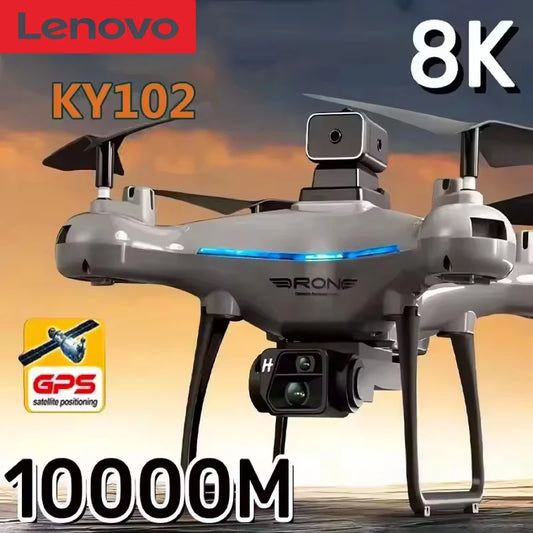 Lenovo Ky102 Drone 8k Hd Aerial Photography Dual Camera Brushless Quadcopter Obstacle Avoidance Optical Flow Aerial Rc Drone