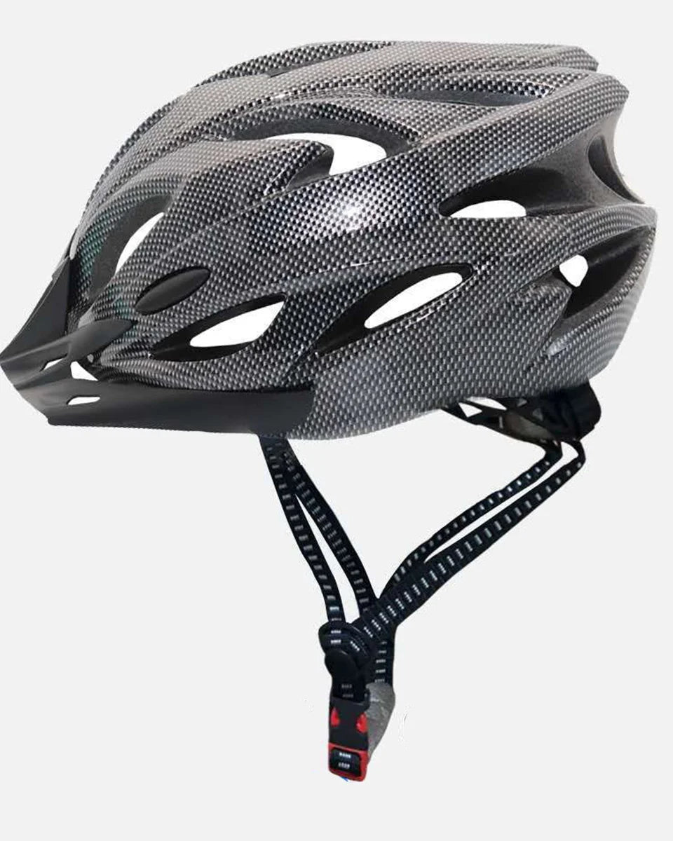 Cycling Helmet Comfort Lining Lightweight Fiber Texture Helmet Adult Mountain Bike Cycling Equipment