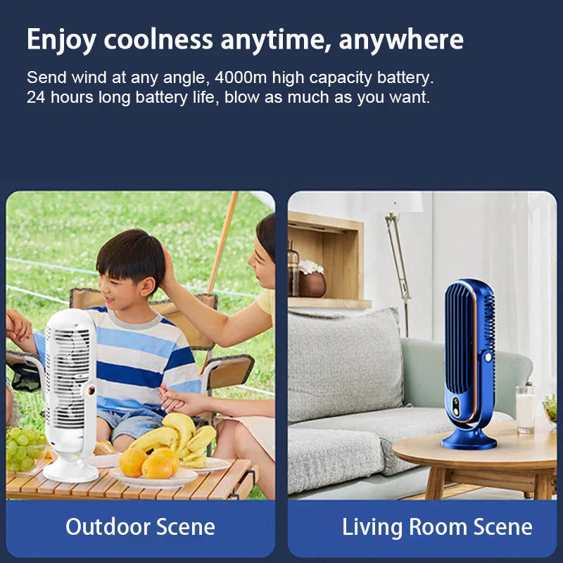Portable Home Air Conditioning Fan 5-Speed 720° Swivel Outdoor Camping Air Cooler