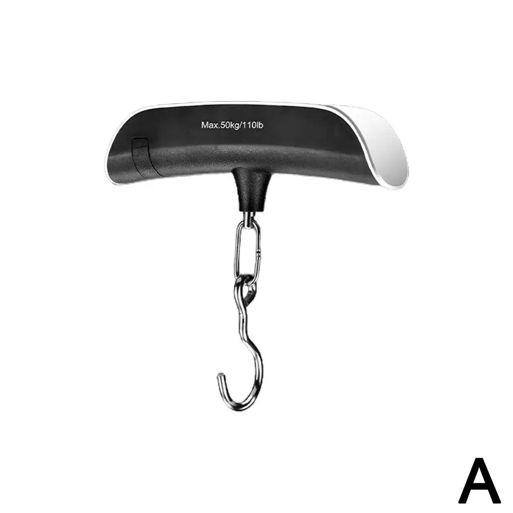 High Precision Portable Scale Digital LCD Display Hanging Bearing 110lb/50kg Baggage Bag Steelyard Hook Balance Scale Tools