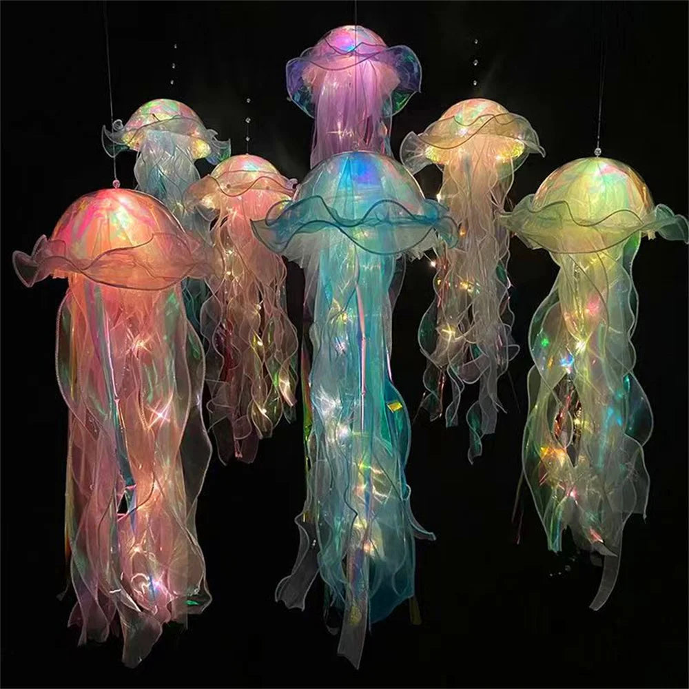 Jellyfish Lamp, Portable Flower Lamp, Girl Room Atmosphere Decoration Lamp, Bedroom Night Lamp, Home Decoration, Birthday Gift