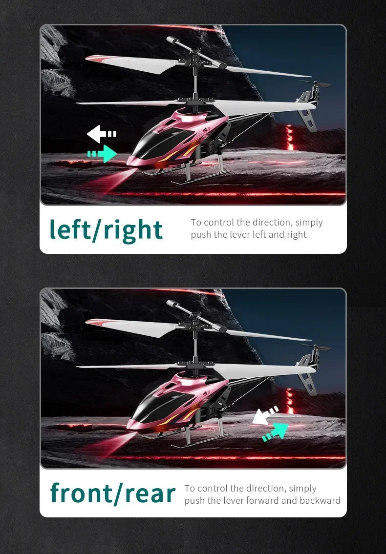 2.5/3.5Ch Rc Helicopter Plane 2.4G Remote Control Aircraft Fall-Proof Cool Lights Drone Airplane Model Children Birthday Gifts