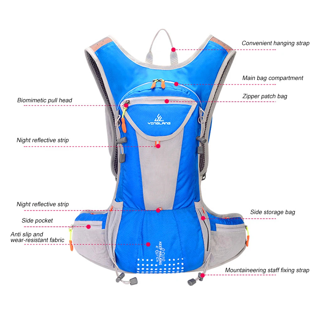Running Hydrating Vest Backpack Cycling Hydration Vest Running Backpack Hiking Marathon Hydrating Bicycle Sports Vest