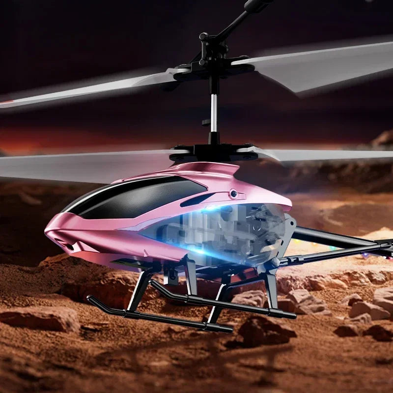 2.5/3.5Ch Rc Helicopter Plane 2.4G Remote Control Aircraft Fall-Proof Cool Lights Drone Airplane Model Children Birthday Gifts