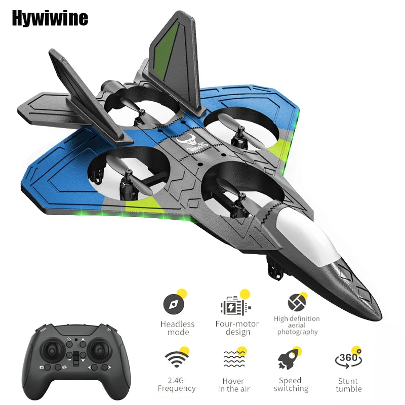 RC Aircraft Fighter 2.4G 4CH 6-Axis Gyroscope Automatic Balance 360° Rollover EPP RTF Electric RC Glider Airplane Toys For Kids