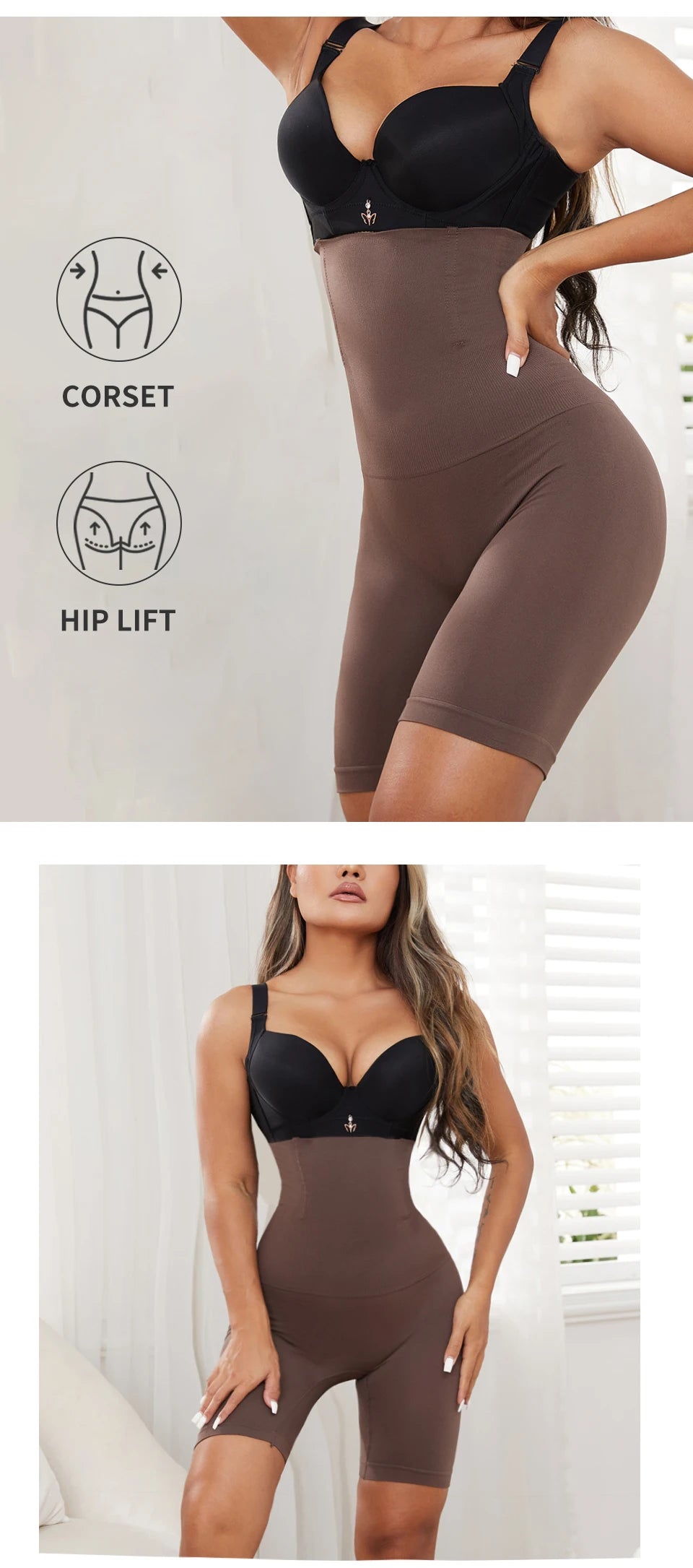 Shapewear for Women Fall Sweet Tummy Control Shorts Hight Waist Body Shaper Panties Butt Lifter Plus Size Slimming Bodysuit
