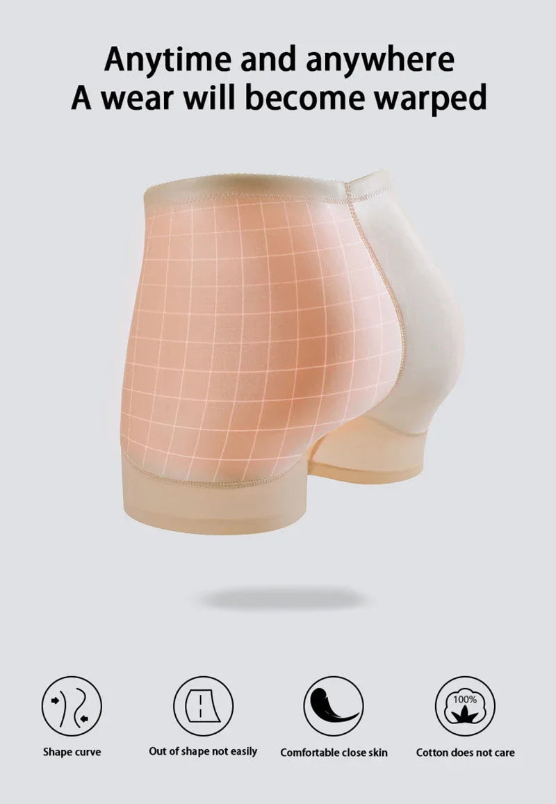 Shapewear for Women Padded Buttock Butt Lifter Fixed Sponge Cushion Fake Ass Underwear Hip Enhancer Tummy Control Panties Fajas Colombianas Girdles