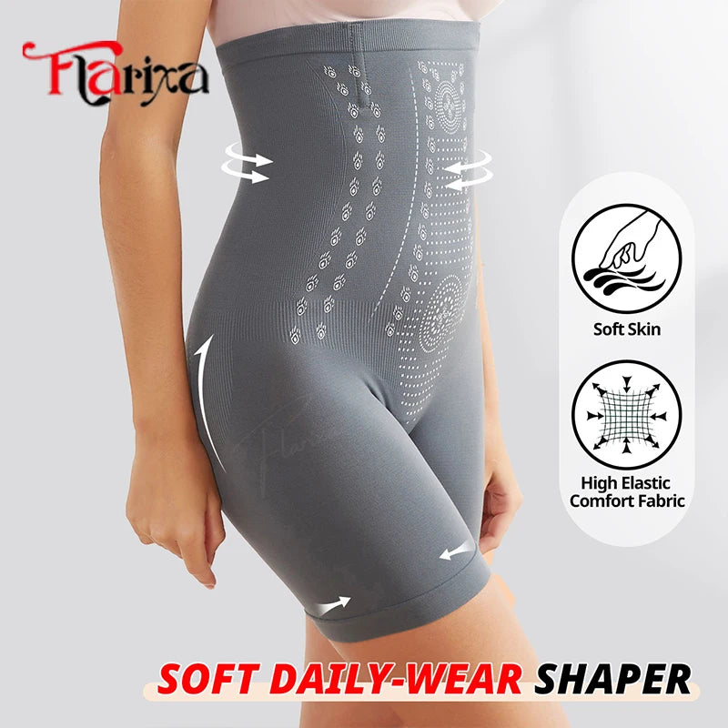 Shapewear for women's Flarixa Seamless Shaper Tummy Control Panties Women Thighs Slimmer High Waist Shapewear Shorts Butt Lift Postpartum Underwear