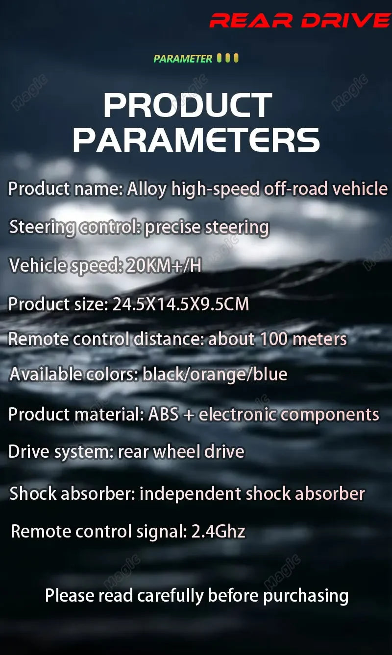 New 1:16 RC Car Remote Control Cars 2.4G Buggy Truck Drift Racing Climbing Off Road Vehicle Outdoor Toy Boy Kids Childrens Gifts