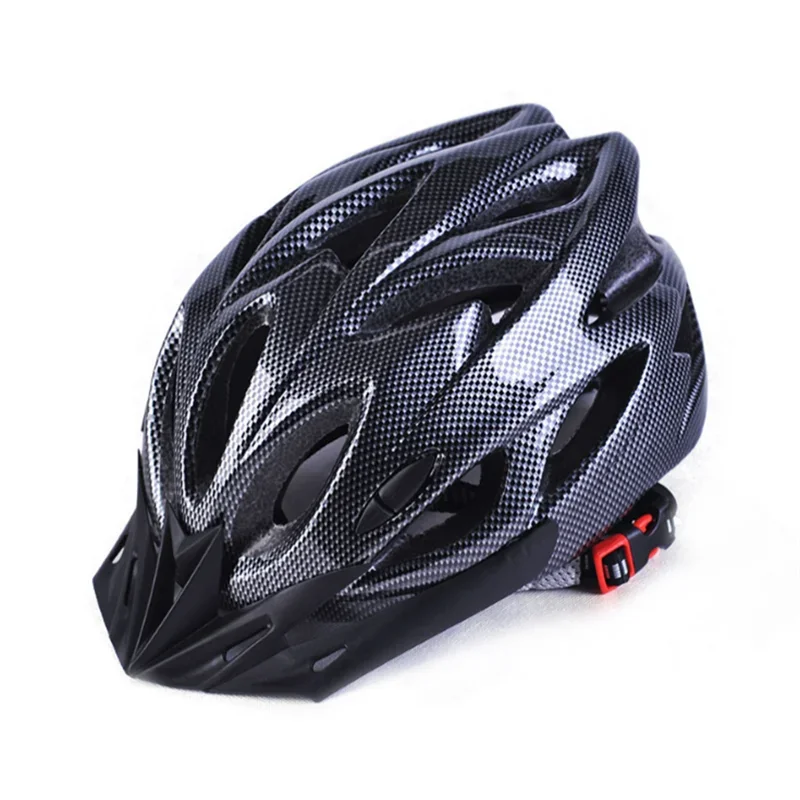 Cycling Helmet Comfort Lining Lightweight Fiber Texture Helmet Adult Mountain Bike Cycling Equipment