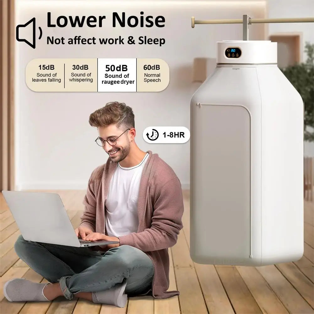 Portable Clothes Dryer Folded Electric Clothing Dryer With RC