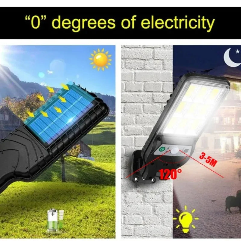 Solar LED Lights 400000LM Outdoor With 3 Mode Waterproof Motion Sensor