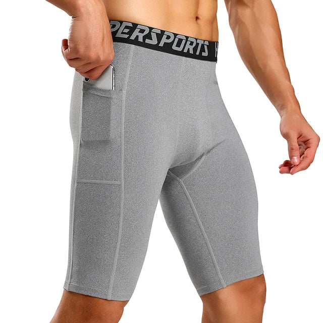 shorts for men's Compression Shorts Men Summer Sportswear Training Tights Gym Fitness Leggings Short Pants Sport Bottoms Running Shorts Men